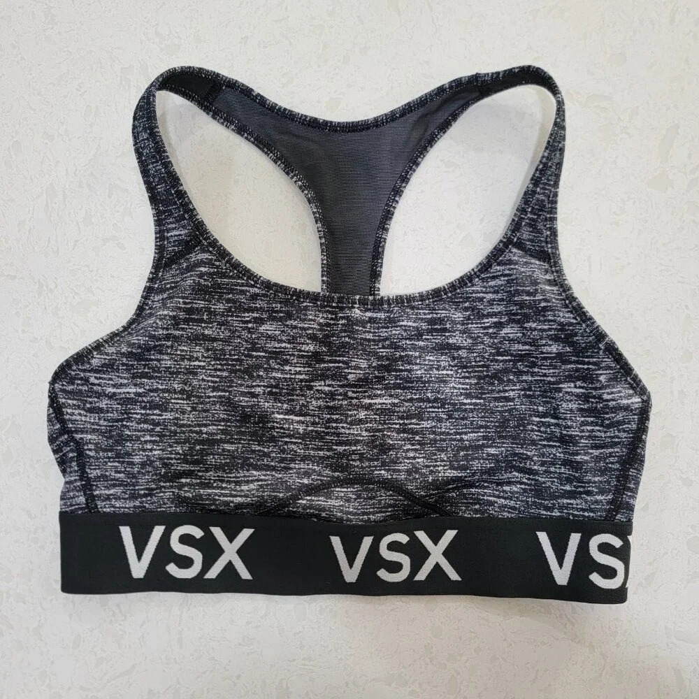 VICTORIA’S Secret VSX Logo Racerback Sports Bra Sz M